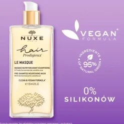 Nuxe Hair Prodigieux, maska odżywiająca przed myciem włosów, 125 ml