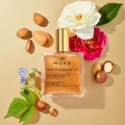 Nuxe Huile Prodigieuse OR, suchy olejek ze złotymi drobinkami do twarzy, ciała i włosów, 100 ml