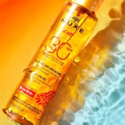 Nuxe Sun, brązujący olejek do opalania, do twarzy i ciała w sprayu, SPF 30, 150 ml