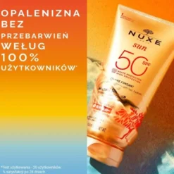 NUXE Sun, mleczko do opalania do twarzy i ciała, SPF50, 150 ml