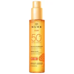 Nuxe Sun, olejek do opalania twarzy i ciała SPF 50, 150 ml