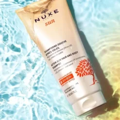 Nuxe Sun, pielęgnacyjny żel pod prysznic do ciała i włosów po opalaniu, 200 ml