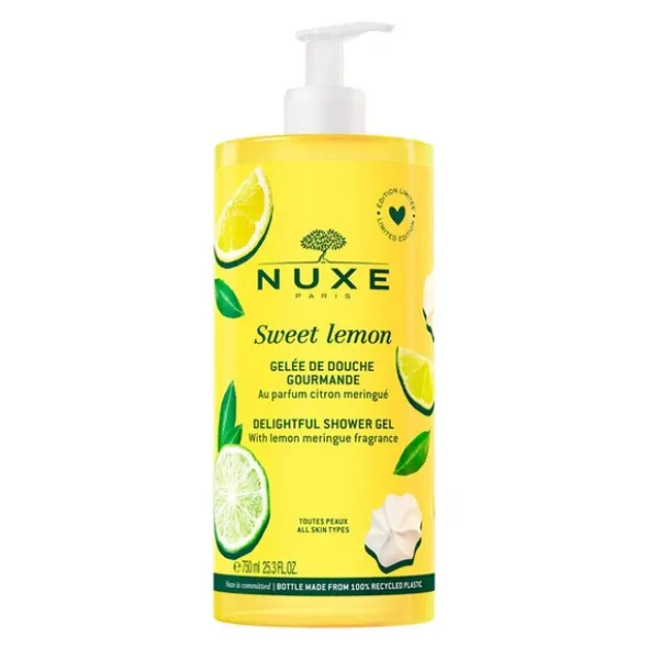 Nuxe Sweet Lemon, żel, pod prysznic, 750 ml