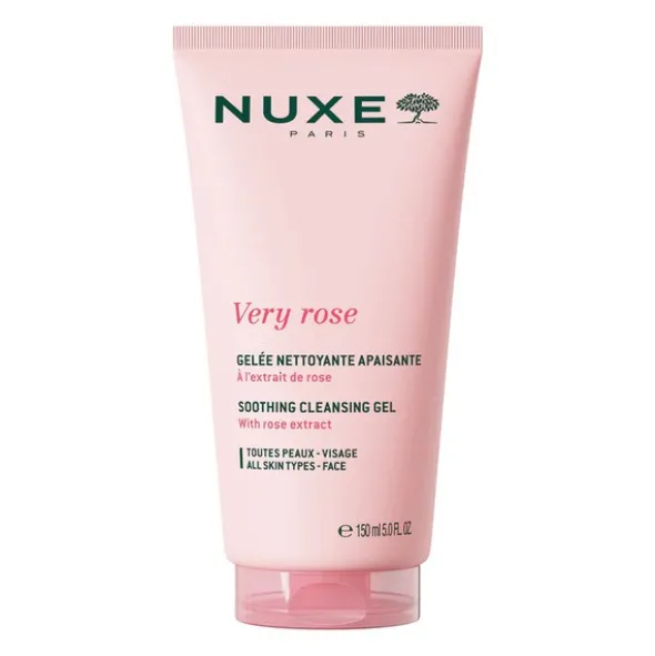Nuxe Very Rose, żel łagodzący do mycia twarzy, 150 ml