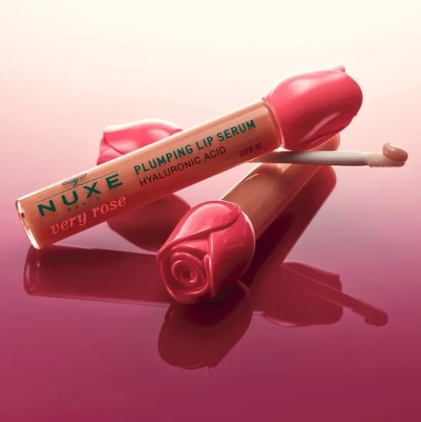 Nuxe Very Rose, nawilżające serum powiększające usta, 8 ml