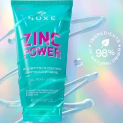 Nuxe Zinc Power, oczyszczający żel do mycia twarzy, 150 ml