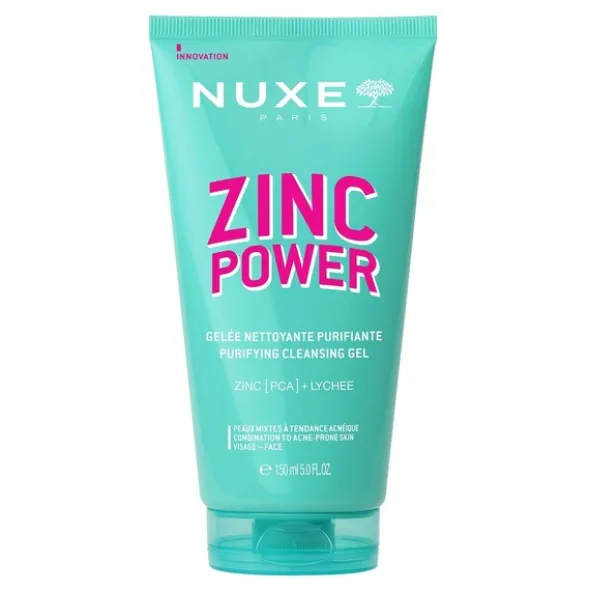 Nuxe Zinc Power, oczyszczający żel do mycia twarzy, 150 ml