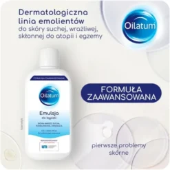 Oilatum Formuła Zaawansowana, emulsja do kąpieli, 400 ml