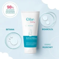 Oillan Baby, żel do mycia ciała i włosów 3 w 1, 100 ml