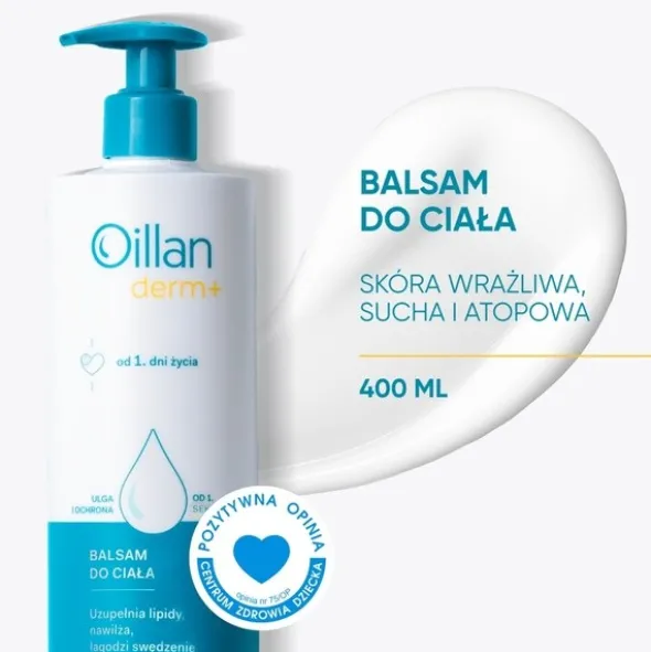 Oillan Derm+, balsam do ciała, 400 ml