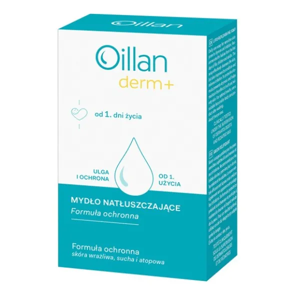 Oillan Derm+, mydło natłuszczające, 100 g