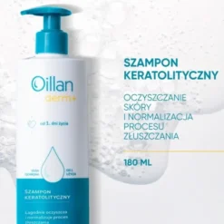 Oillan Derm+, szampon keratolityczny, 180 ml