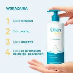 Oillan Derm+, szampon nawilżający, 180 ml