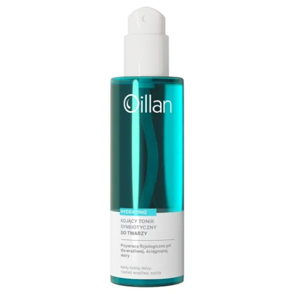 Oillan Hydrating, kojący tonik synbiotyczny do twarz dla skóry wrażliwej, 200 ml