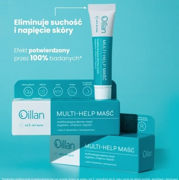Oillan Multi-Help, multifunkcyjna dermo-maść, 12 g