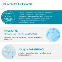 Oillan, nawilżająca pianka do mycia 3w1, 200 ml