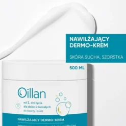 Oillan, nawilżający dermo-krem, 500 ml