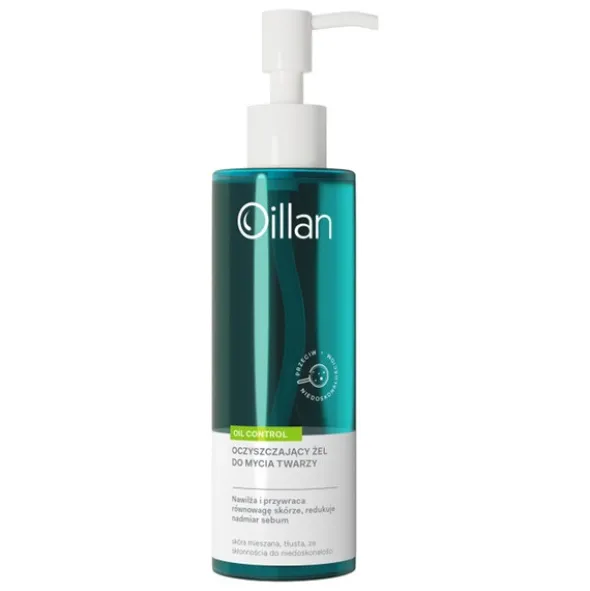 Oillan Oil Control, żel do mycia twarzy przeciw niedoskonałościom, 200 ml