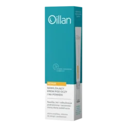 Oillan Repair, kojąco-nawilżający krem pod oczy i na powieki do skóry wrażliwej i suchej, 15 ml