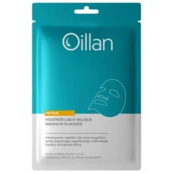 Oillan Repair, maska w płachcie regenerująco- kojąca do skóry bardzo suchej i wrażliwej, 20 ml