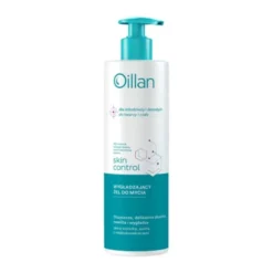 Oillan Skin Control, wygładzający żel do mycia do twarzy i ciała, 400 ml
