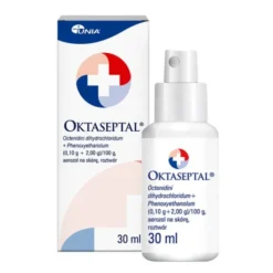 Oktaseptal, (0,10 g+2,00 g)/100 g, aerozol na skórę, 30 ml