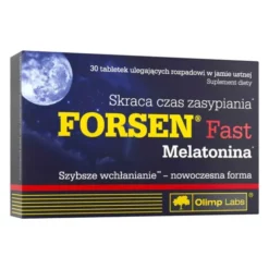 Olimp Forsen Fast Melatonina, tabletki ulegające rozpadowi w jamie ustnej, 30 szt.