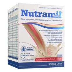 Olimp Nutramil Complex, proszek o smaku białej czekolady i malin, 7 saszetek