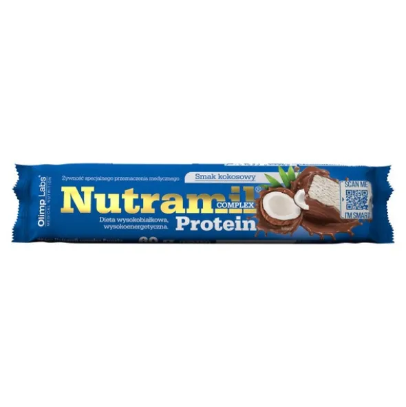 Olimp Nutramil Complex Protein, smak kokosowy, baton, 60 g