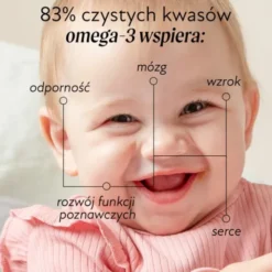 Olini, Omega-3, płyn, o smaku jagodowo-malinowym, dla dzieci, 100 ml