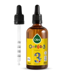 Olini, Omega-3, płyn, o smaku jagodowo-malinowym, dla dzieci, 100 ml