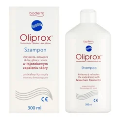 Oliprox, szampon oczyszczający w łojotokowym zapaleniu skóry, 300 ml