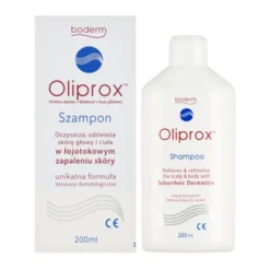 Oliprox, szampon oczyszczający w łojotokowym zapaleniu skóry, 200 ml
