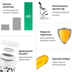 Omega 3 Algae, kapsułki miękkie, 60 szt.