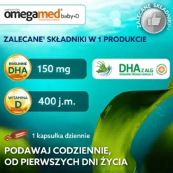 Omegamed Baby+D 0+, kapsułki twist-off, 30 szt.