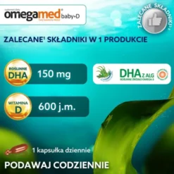 Omegamed Baby + D 6m+, kapsułki twist-off, 30 szt.