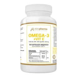 Omega 3 + Vit E Fish Oil, kapsułki miękkie, 90 szt.