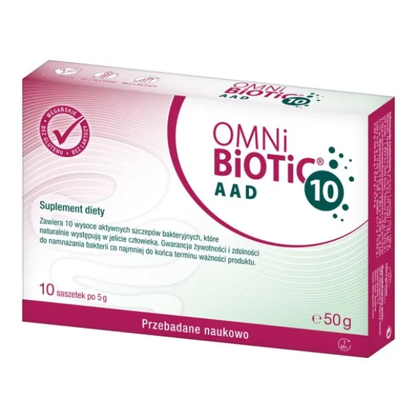 Omni Biotic 10 AAD, saszetki z proszkiem, 5 g x 10 szt.