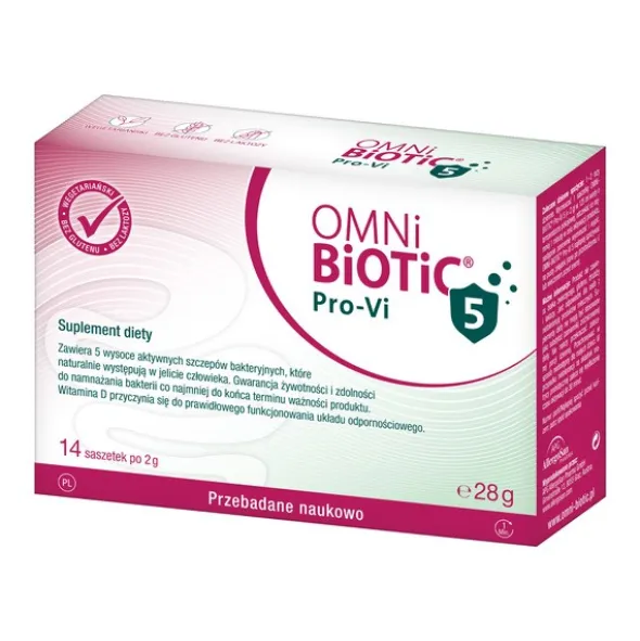 Omni Biotic Pro-Vi 5, saszetki z proszkiem, 2 g x 14 szt.