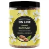 On Line, pieniąca sól do kąpieli Argan & Vanilla, 1,2 kg