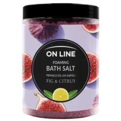 On Line, pieniąca sól do kąpieli Fig & Citrus, 1,2 kg