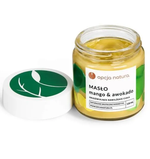Opcja Natura, masło do ciała, Mango & Awokado, 120 ml