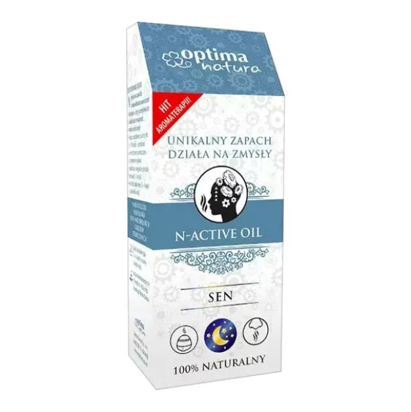 Optima Natura N-Active Oil, mieszanka olejków Sen, 20 ml