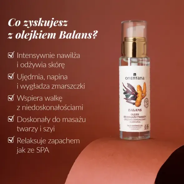 Orientana Balans, olejek do masażu twarzy, 30 ml