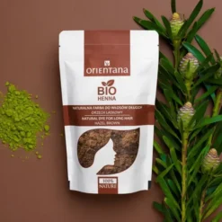 Orientana Bio Henna, naturalna farba do włosów długich, orzech laskowy, 100 g