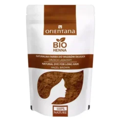 Orientana Bio Henna, naturalna farba do włosów długich, orzech laskowy, 100 g