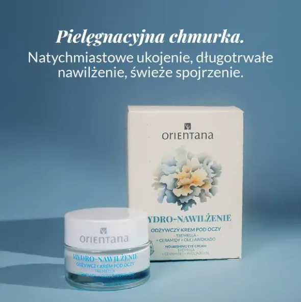 Orientana Hydro-Nawilżenie, odżywczy krem pod oczy, 15 ml