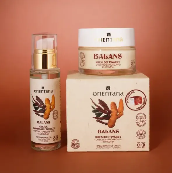 Orientana, krem do twarzy na dzień i na noc, drzewo sandałowe i kurkuma, 50 ml