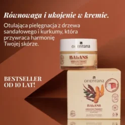 Orientana, krem do twarzy na dzień i na noc, drzewo sandałowe i kurkuma, 50 ml