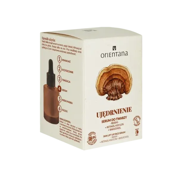 Orientana, serum ujędrniające na noc, reishi i 0,5% retinol H10, 30 ml